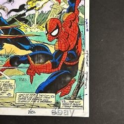 Original Comic Art Spectacular SPIDER-MAN #202 COLOR GUIDE Page 8 Bob Sharen
