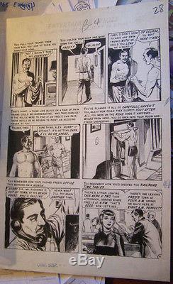 Original Comic Art by GEORGE EVANS - EC Comics CRIME SUSPENSESTORIES #21 PAGE 4