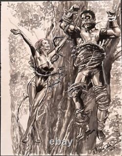 Original Comic Art by J. K. Woodward Jubilee, Harley Quinn, Poison Ivy, Robin Original Comic Art by J. K. Woodward Jubilee, Harley Quinn, Poison Ivy, Robin