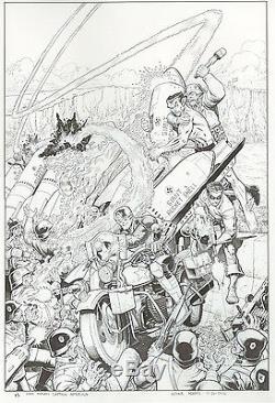 Original Comic Book Art Arthur Adams, Steve Rogers Captain America Cover Marvel