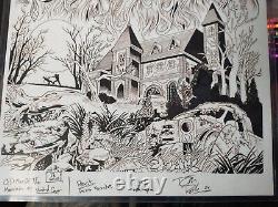 Original Comic Book Art COVER Old Man Of The Mountain #1 Standard Cover Inks