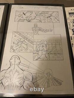 Original Comic Book Art Page Lot And More Marvel Spider Man Wolverine Punisher