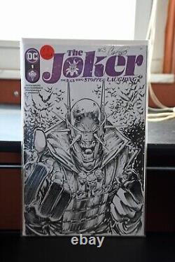 Original Comic Sketch Cover Art, Joker #1 by Cory Hamscher, Auto with COA