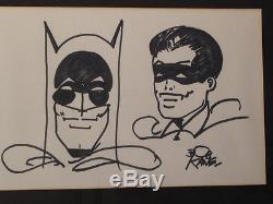 Original Drawing Batman Robin By Bob Kane