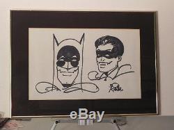 Original Drawing Batman Robin By Bob Kane