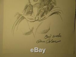 Original GENE COLAN pencil sketch CATWOMAN signed original art DC comics batman