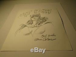 Original GENE COLAN pencil sketch CATWOMAN signed original art DC comics batman