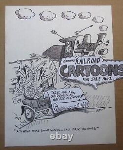 Original Gag Panel Comic by John O'Brien. Former ghost artist for Bill Ward