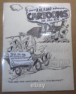 Original Gag Panel Comic by John O'Brien. Former ghost artist for Bill Ward
