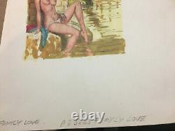 Original Greenleaf ART Adult Book AB5263Cover Illustration 9.5 x 13.5 Painting