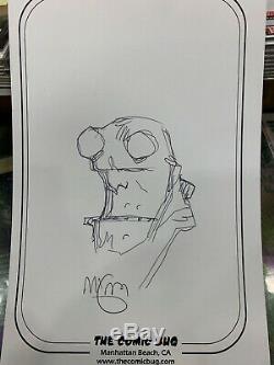 Original HELLBOY Comic Art Sketch by MIKE MIGNOLA