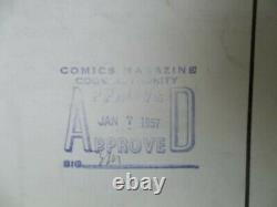 Original Iger Studio Comic Book Art Cmca Stamp 1957