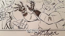Original JOHN BYRNE Art Fantastic Four Complete Story BOTH Pages Signed
