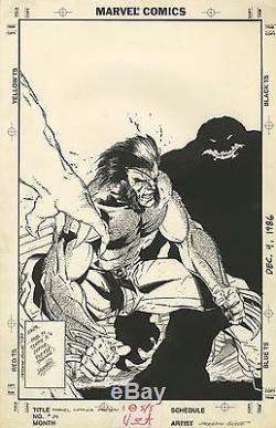 Original MARVEL COMICS PRESENTS # 39 COVER With WOLVERINE By Guice And Layton