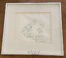 Original Mad Magazine Artist SERGIO ARAGONES Signed Original Sketch TV Bloopers