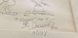 Original Mad Magazine Artist SERGIO ARAGONES Signed Original Sketch TV Bloopers