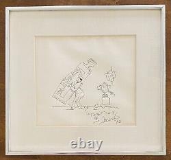 Original Mad Magazine Artist SERGIO ARAGONES Signed Original Sketch TV Bloopers