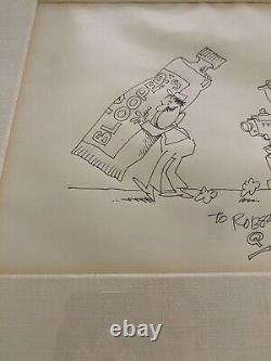 Original Mad Magazine Artist SERGIO ARAGONES Signed Original Sketch TV Bloopers