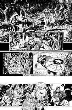 Original Marvel Comic Art INVADERS issue#11 pg 05 by Carlos Magno pencil and ink