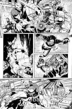 Original Marvel Comic Art INVADERS issue#11 pg 11 by Carlos Magno pencil and ink