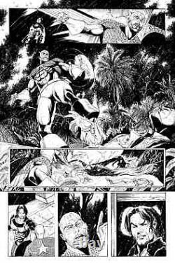 Original Marvel Comic Art INVADERS issue#11 pg 15 by Carlos Magno pencil and ink