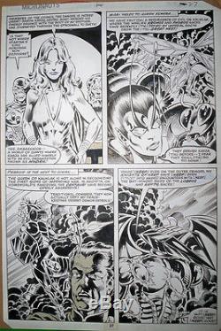 Original Marvel Comic Book Art! Micronauts! YEAH