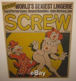 Original PAUL KIRCHNER Screw The Sex Review Magazine Cover ILLUSTRATION Painting