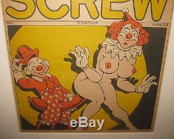 Original PAUL KIRCHNER Screw The Sex Review Magazine Cover ILLUSTRATION Painting