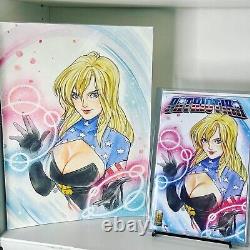 Original Peach Momoko Painting With Published Patriotika 1 Cover NYCC Variant 1/60