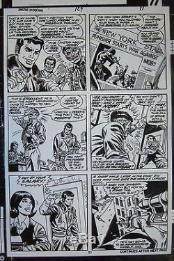 Original Production Art AMAZING SPIDER-MAN #129 pg 11, ROSS ANDRU art, Punisher