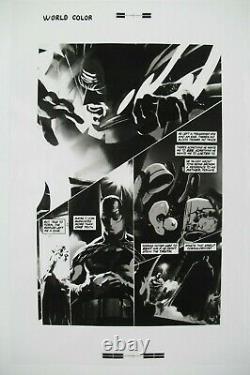 Original Production Art JUSTICE #2 page 14, ALEX ROSS art, 11x17, Batman