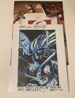 Original Production Used Comic Sketch Art by Kevin Eastman Splinter Vs. Pimiko