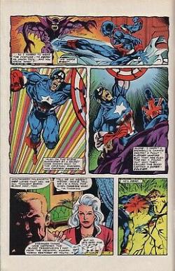 Original Published Marvel Comic Interior Artwork Captain America Captain Britain