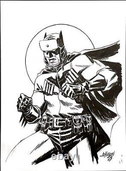 Original Red Son Batman Sketch Art 9x12 by Dave Johnson