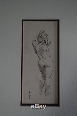 Original Signed and Framed Art Sketch by Frank Frazetta! Rare