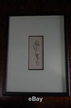Original Signed and Framed Art Sketch by Frank Frazetta! Rare