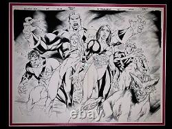 Original Splash Comic Art New Mutants #7 Marvel Hellions X-Men Signed Framed