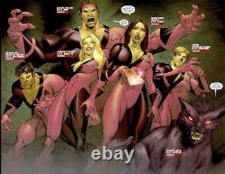 Original Splash Comic Art New Mutants #7 Marvel Hellions X-Men Signed Framed