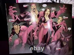 Original Splash Comic Art New Mutants #7 Marvel Hellions X-Men Signed Framed