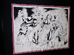 Original Splash Comic Art New Mutants #7 Marvel Hellions X-Men Signed Framed