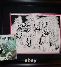 Original Splash Comic Art New Mutants #7 Marvel Hellions X-Men Signed Framed