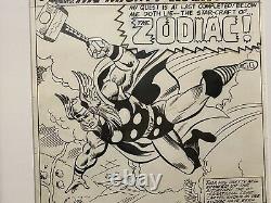 Original Splash Page Thor 1977 Steve Stiles & Mike Esposito Súper Spider Man UK