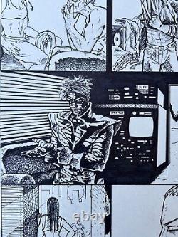 Original Underground Comic Book Storyboard Art Walking Dead creator Tony Moore