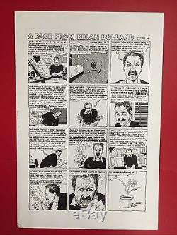 Original art BRIAN BOLLAND Mad Love Publishing 1988 AARGH! #1 A Page From