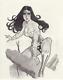 Original, Art, Mario Chavez, Pinup, Comics, 11x14 In. Wonder Woman, Justice League