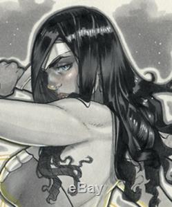 Original, art, mario chavez, pinup, comics, 11x14 inch, WONDERWOMAN, sexy