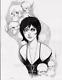 Original, Art, Mario Chavez, Pinup, Comics, 11x14 Inch, Death, Sandman