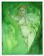 Original, Art, Mario Chavez, Pinup, Comics, 11x14 Inch, Poison Ivy, Shanna, Jane, Jungle