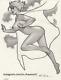 Original, Art, Mario Chavez, Pinup, Comics, 9x12 Inch, Super, Powergirl, Sexy