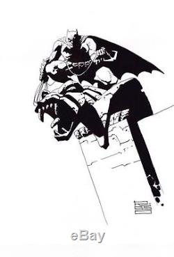 Original art sketch- BATMAN by the great Eduardo Risso -Comic art collectible